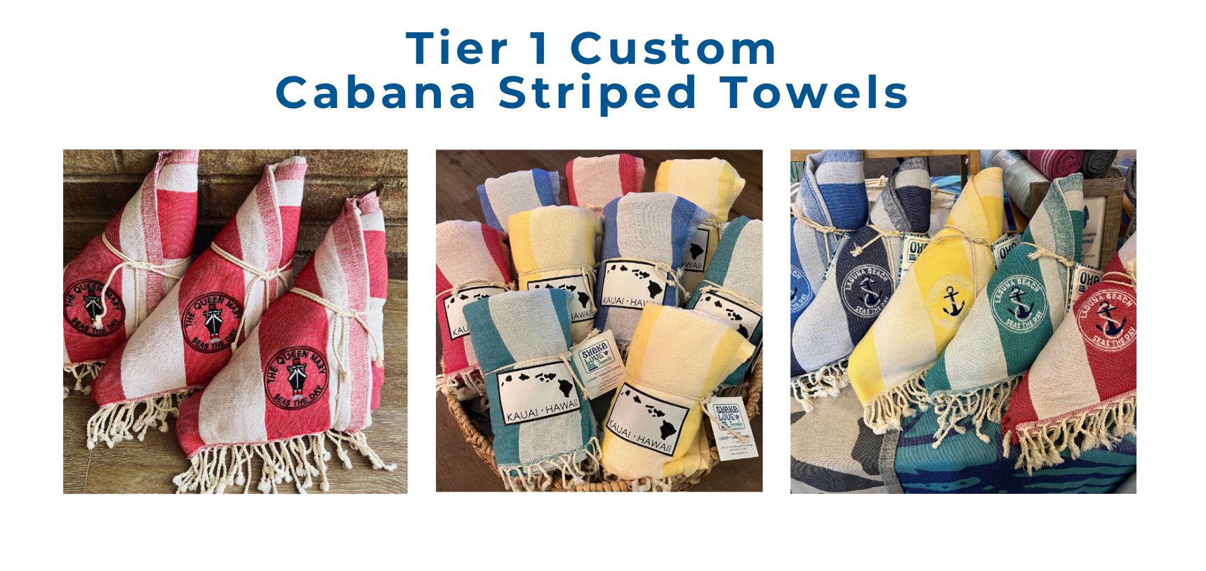 Tier 1 Custom Cabana Striped Towels 32